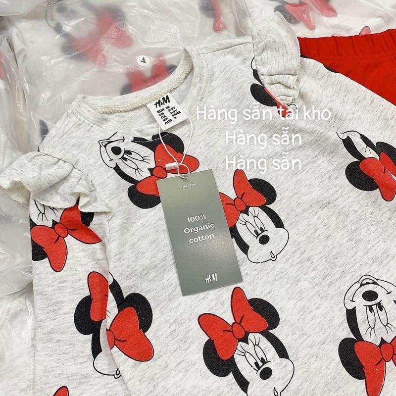 BỘ MICKY QUẦN LEGGING ĐỎ CHO BG