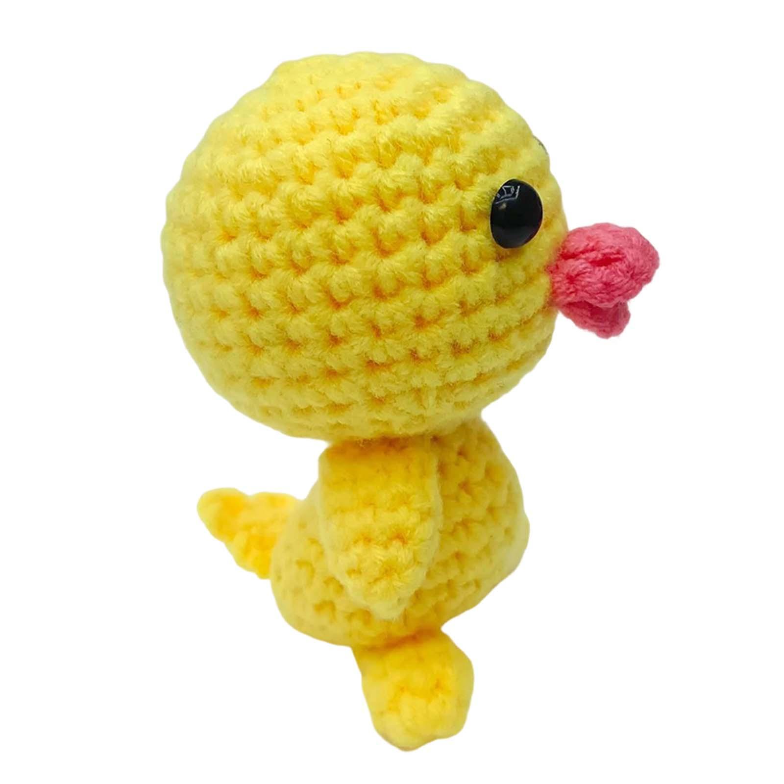 Beginner Crochet Kit DIY Make Your Own Needlework Crocheting Craft Stuffed Plush Doll for Adults Pendants Home Decor Perfect Gift