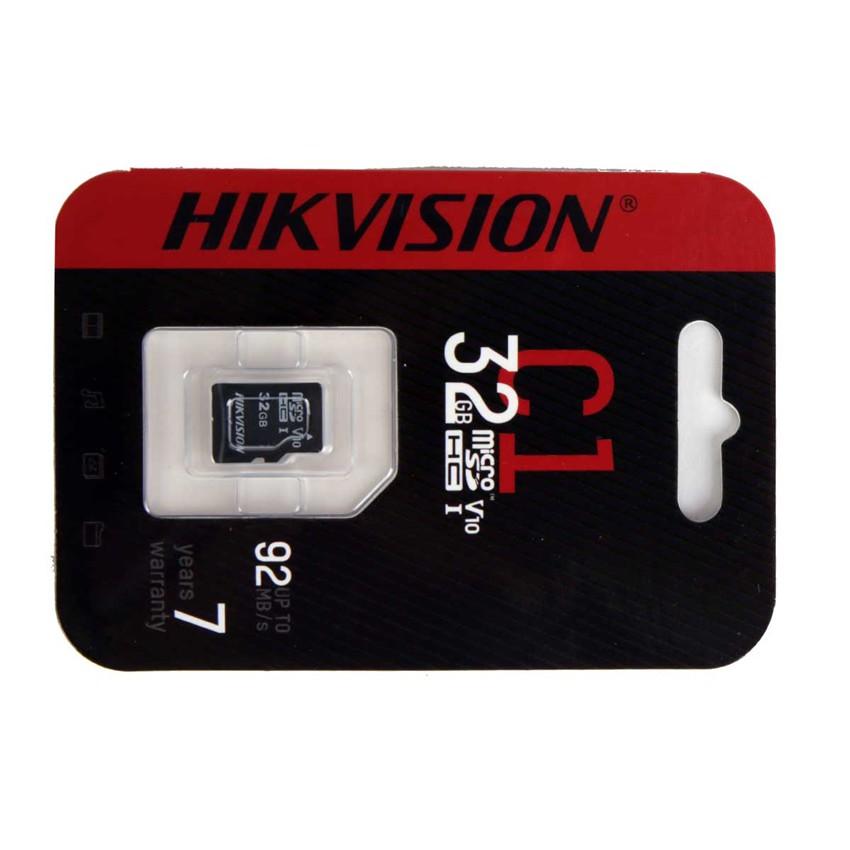 Thẻ Nhớ Micro SD HIKVISION 32GB / 64GB, Tốc Độ Đọc 92Mb/s, Dùng Cho Tất Cả Các Thiết Bị Hỗ Trợ Thẻ Nhớ Gắn Ngoài - Hàng chính hãng
