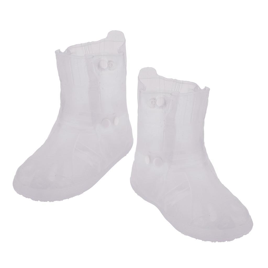Waterproof Rain Snow Boots Shoes Covers Reusable Anti-Slip Foldable Thicken Sole Overshoes Galoshes, Women Men