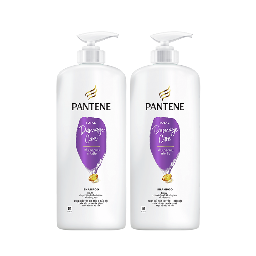 Combo 2 Dầu Gội PANTENE Phục Hồi Chăm Sóc Hư Tổn 1200g/1.2L