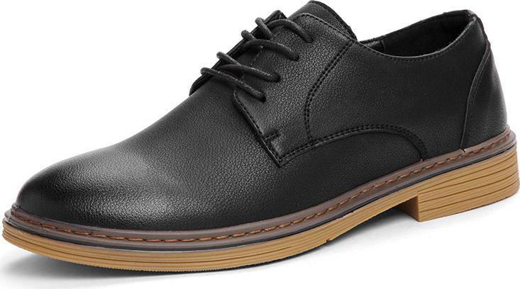 British business casual shoes pointed lace-up trendy wild dress shoes
