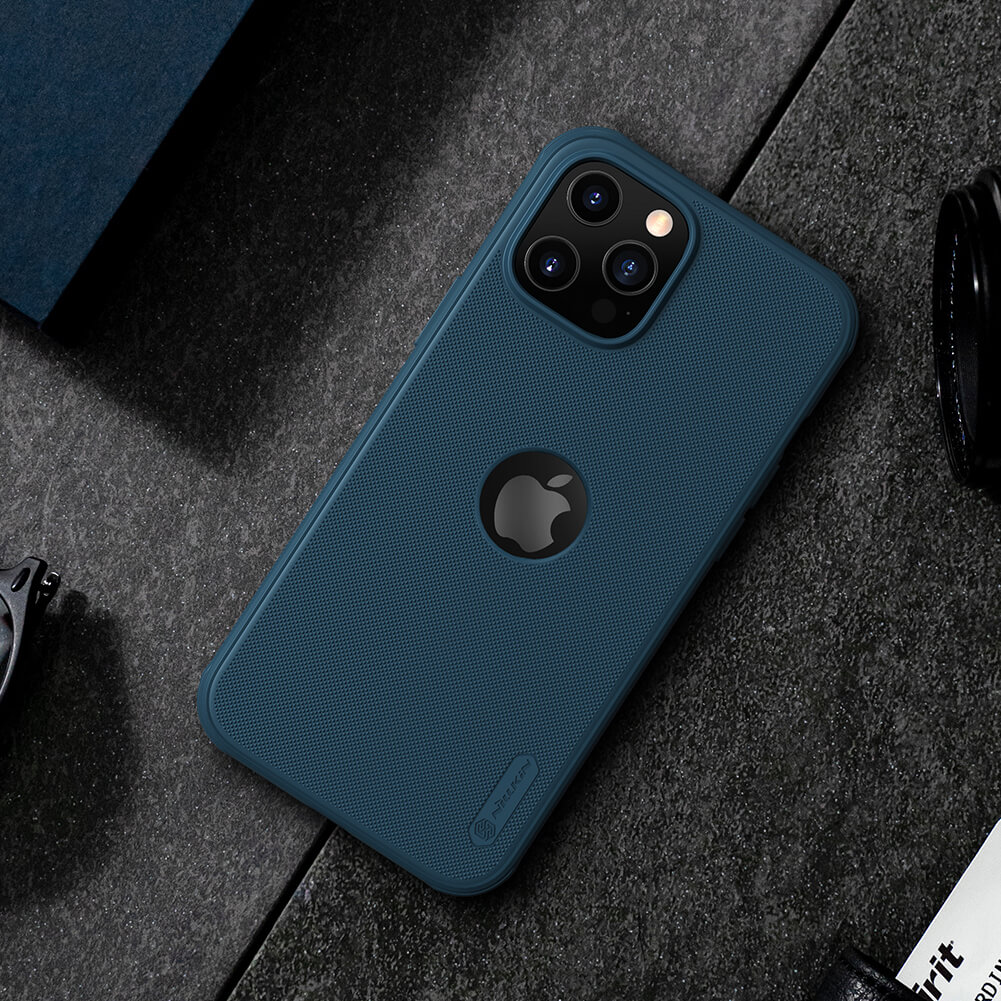 Ốp lưng cho iPhone 12 Pro Max 6.7 inch chống sốc mặt lưng nhám hiệu Nillkin Super Frosted Shield Pro cho khả năng chống sốc cực tốt, chất liệu cao cấp, mặt lưng nhám sang trọng - Hàng chính hãng
