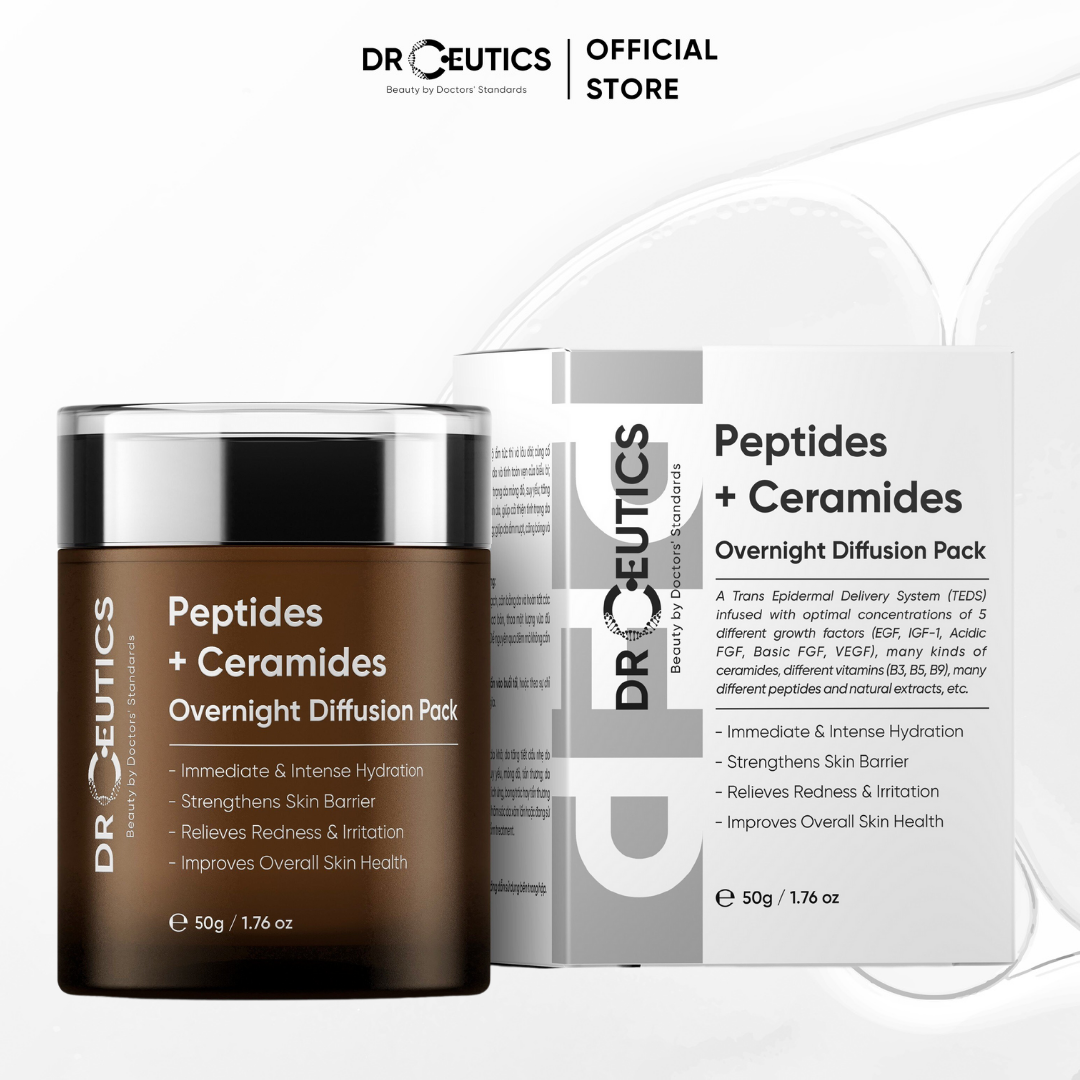 DRCEUTICS - Kem Dưỡng Phục Hồi Da Chứa Peptides Và Ceramides Overnight Diffusion Pack (50g)