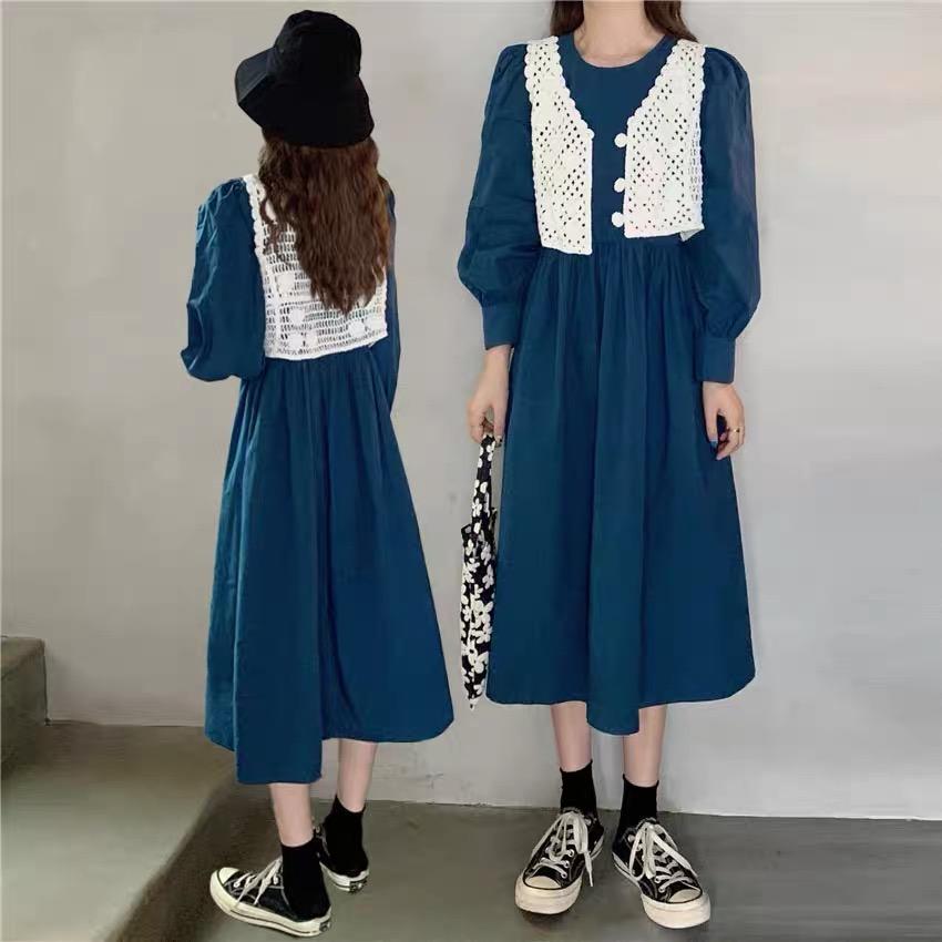 Áo gile croptop đan lưới đi biển, mix váy siêu xinh