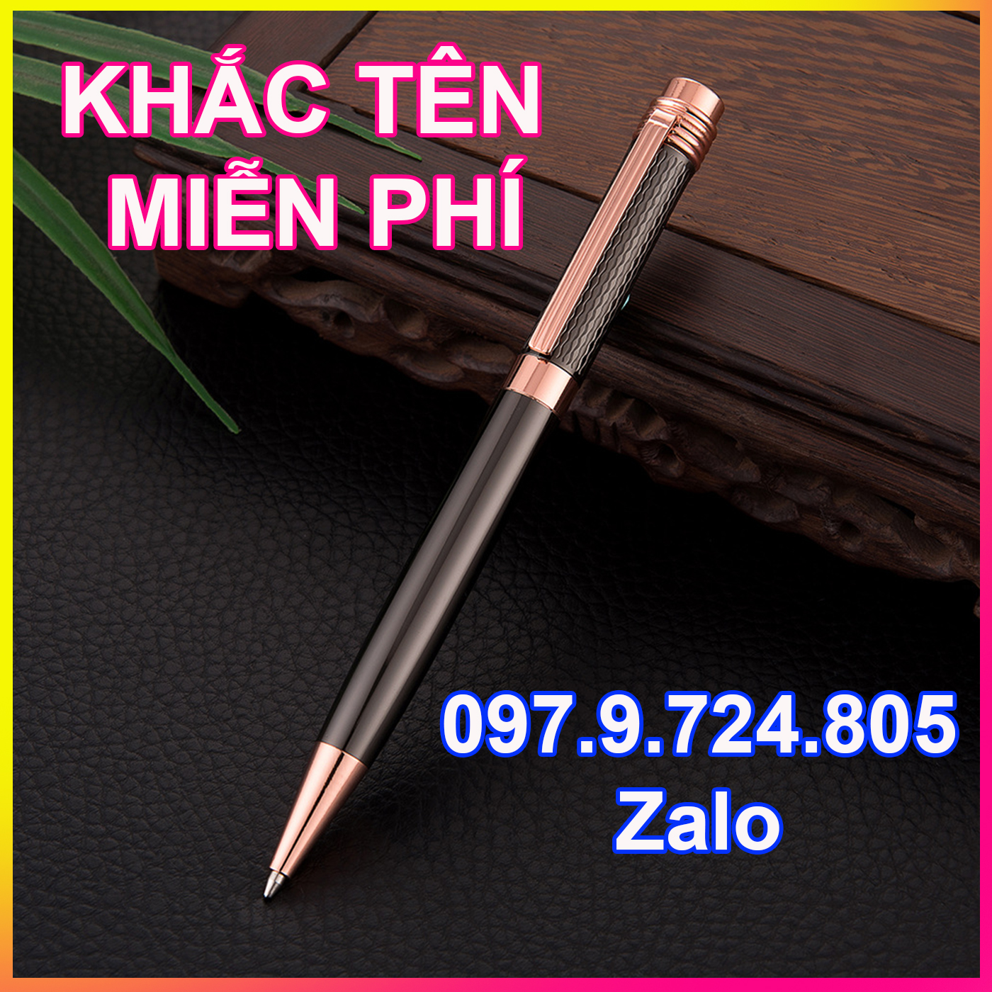 Bút ký khắc tên cao cấp LC036, mực đều, mịn ở mọi góc nghiêng
