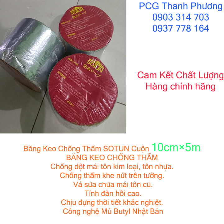 Băng keo chống thấm,chống dột đa năng. Siêu dính cuộn 10 cm x 5m