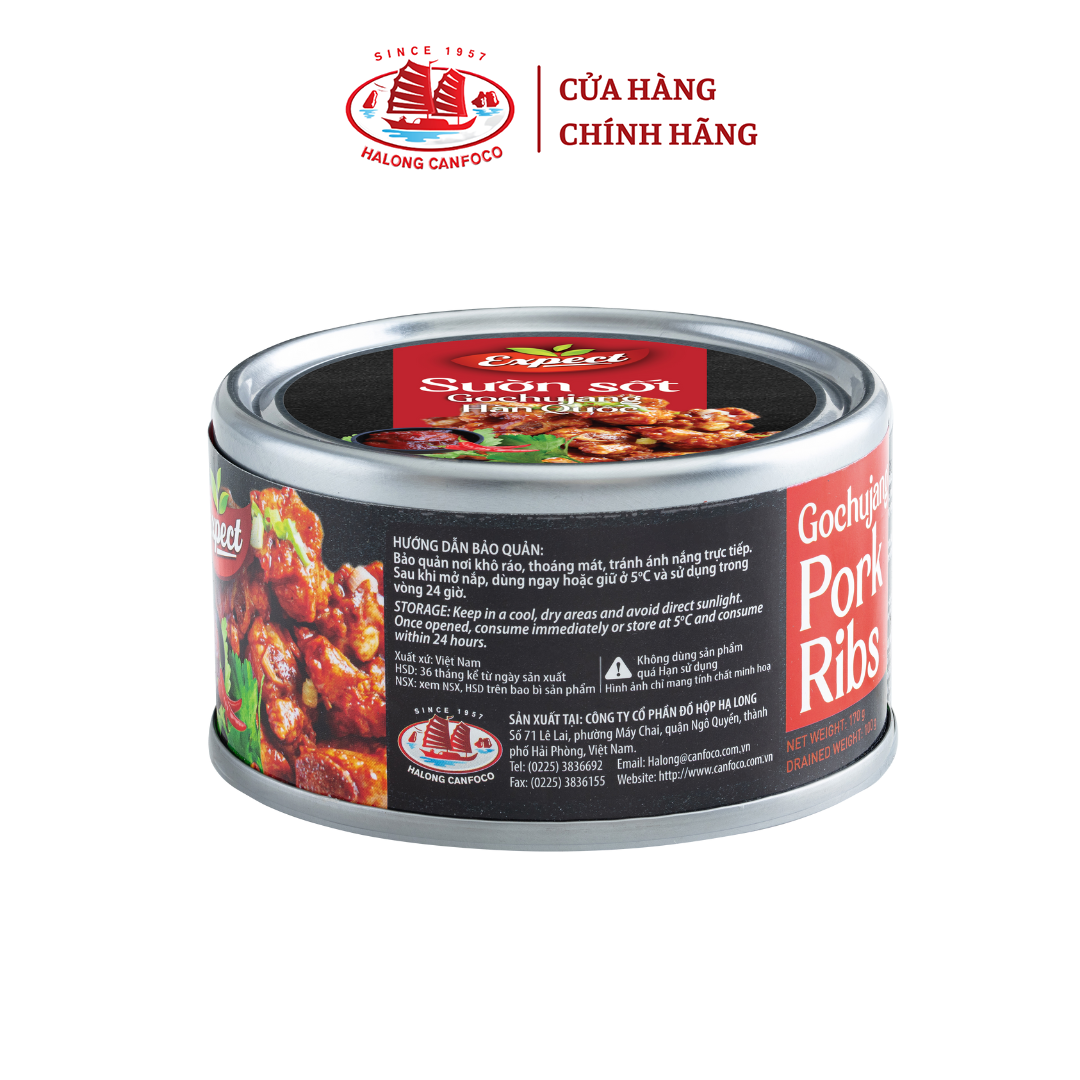 Sườn sốt Gochujang Hàn Quốc EXPECT 170g - Đồ Hộp Hạ Long