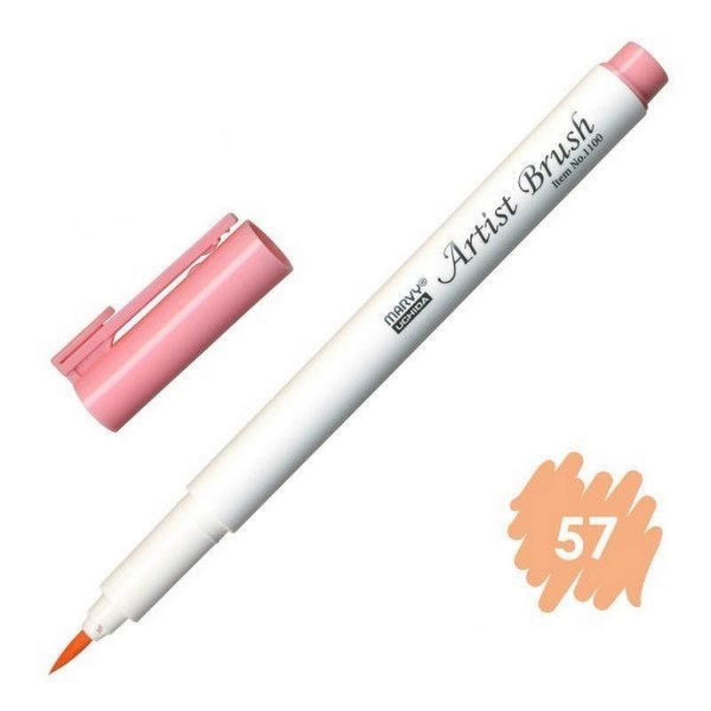 Bút lông đầu cọ viết calligraphy Marvy Artist Brush 1100 - Rose Pink (57)