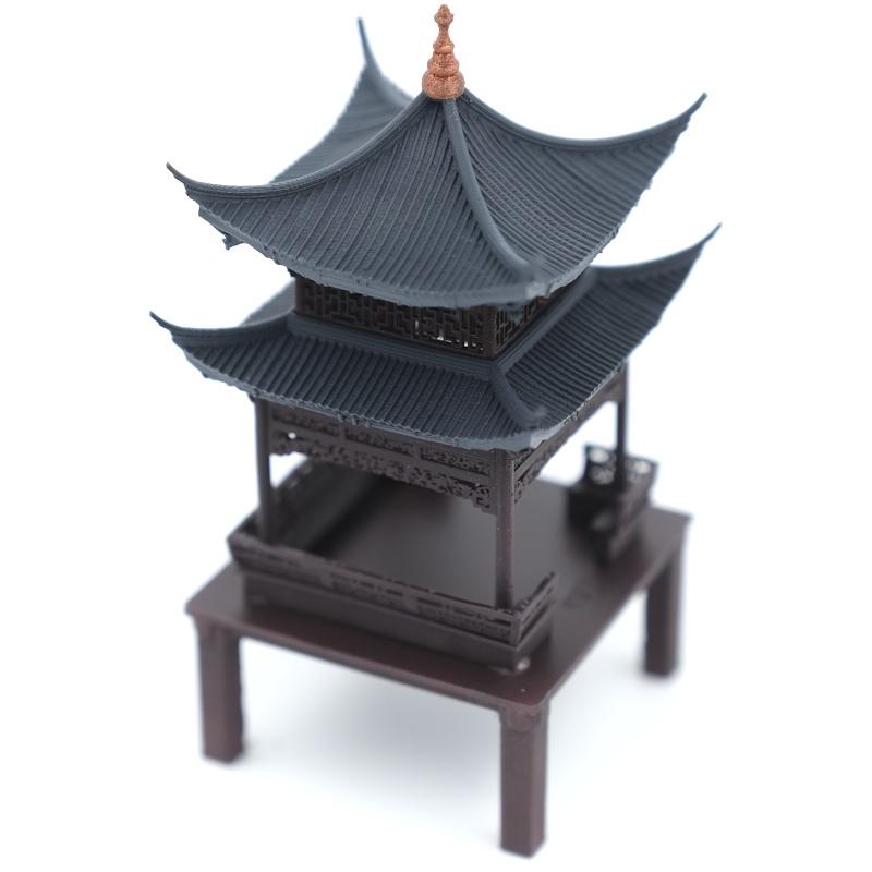 Mô hình tiểu cảnh VỌNG NGUYỆT THỦY ĐÌNH - bán cạn - bể cá - hòn non bộ - terrarium - tinh xảo - chất lượng cao