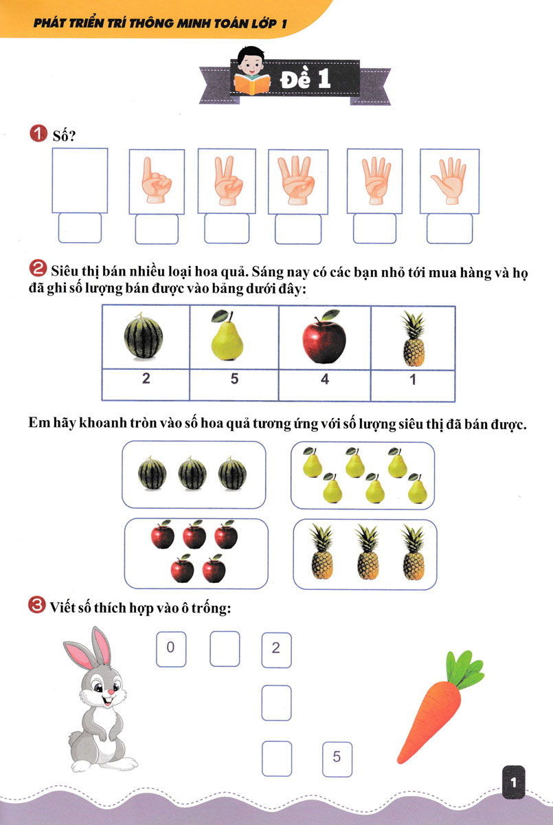 ND - Phát Triển Trí Thông Minh Toán Lớp 1