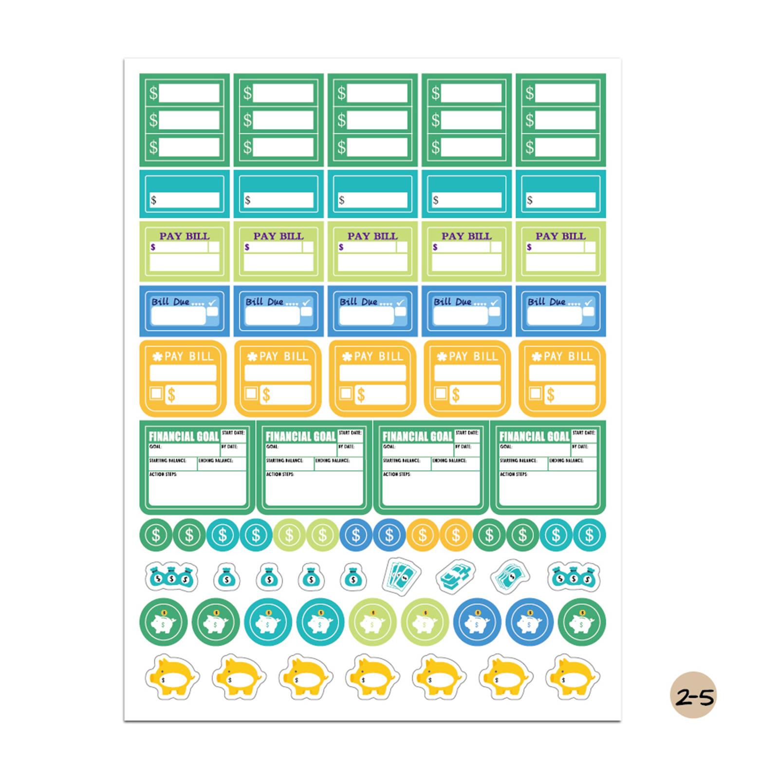12 Sheets Essentials Planner Sticker Weekly Daily Schedule Sticker Planner Sticky Notes for DIY Calendar Planner Journal