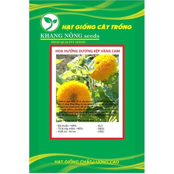 Hạt Giống Hoa Hướng Dương Kép Vàng Cam KNS3642 - Gói 20 hạt