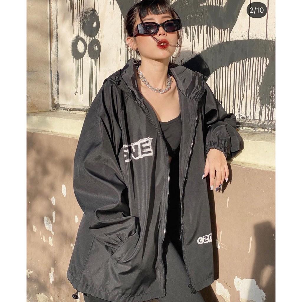 Áo Khoác Dù Nam Nữ Unisex Bomber Jacket Swe. Form rộng freesize Nam Nữ