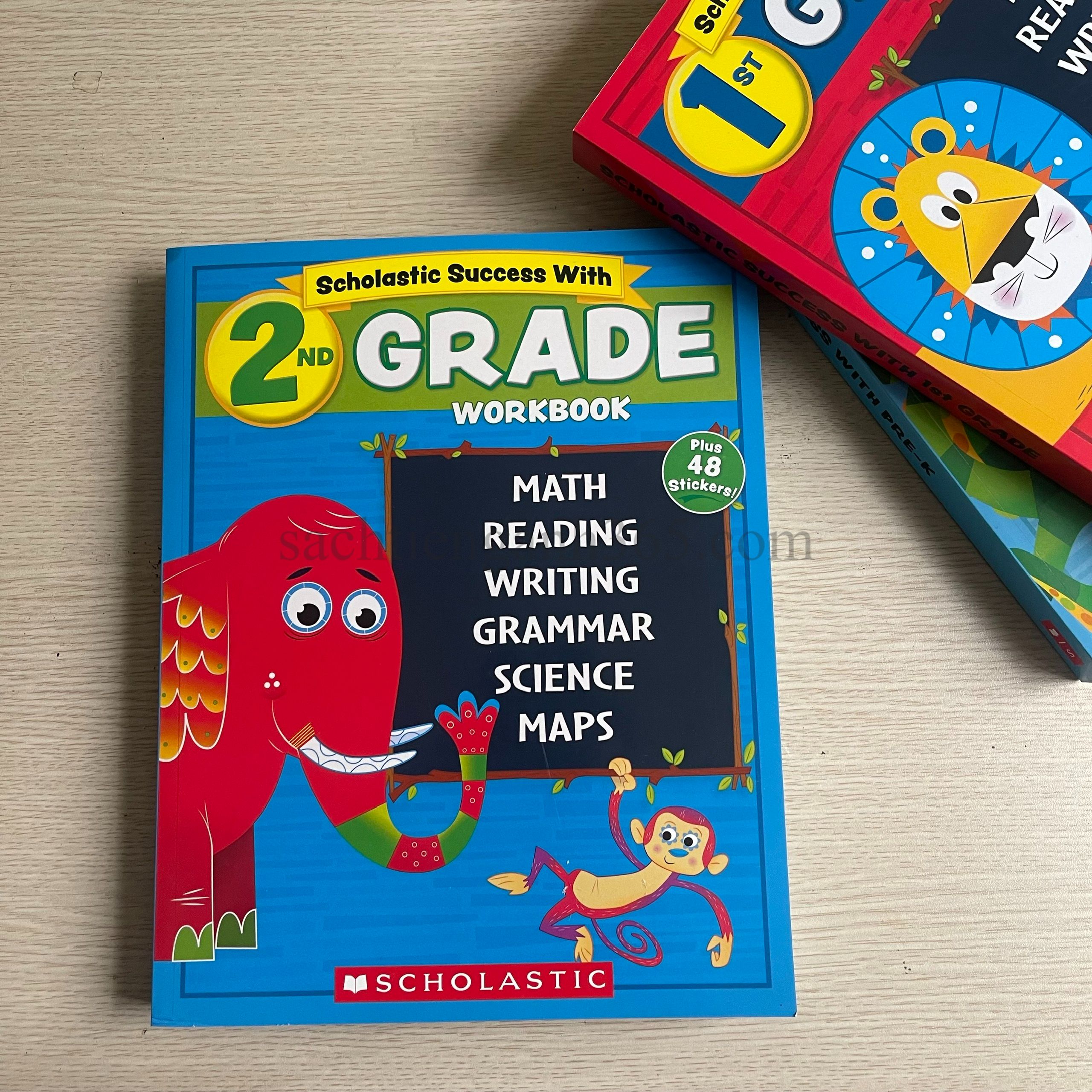 Scholastic Success With (Pre-K, First Grade, Second Grade) Workbook + Motivational Stickers | Bản Nhập Khẩu