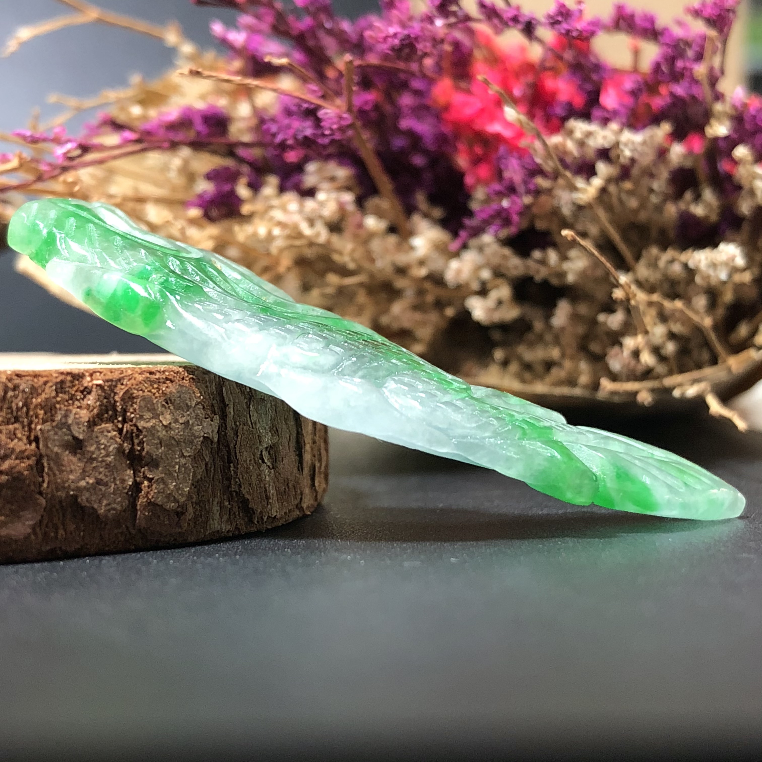 Cẩm thạch cá chép Rồng 47*20mm