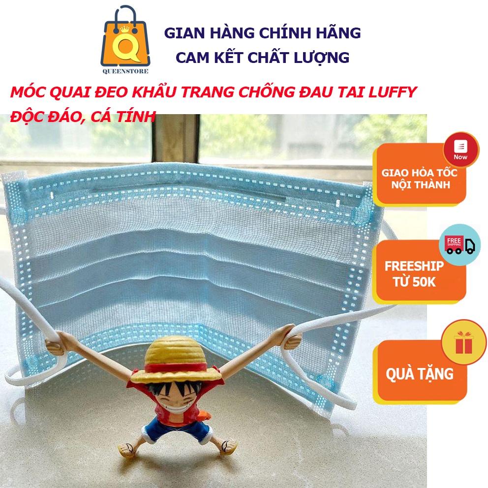 Móc Đeo Quai Chống Đau Tai Khi Đeo Khẩu Trang Nhân Vật Luffy Phim hoạt hình One Piece Cá Tính Độc Đáo - QueenStore