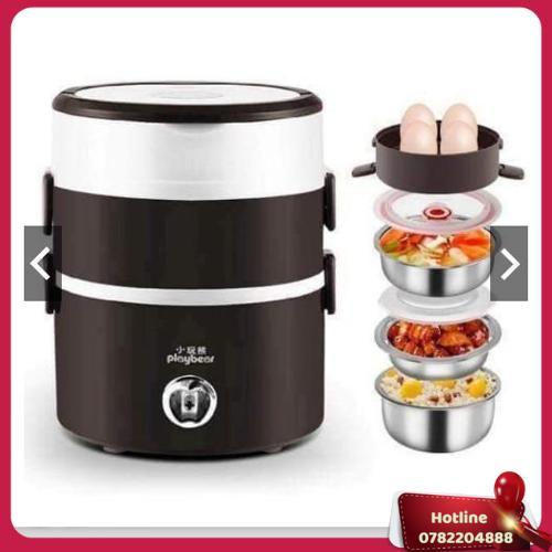 Cặp Lồng 3 Tầng Ủ Cơm Cắm Điện Giữ Nhiệt Tiện Ích - Miễn Phí Vận Chuyển