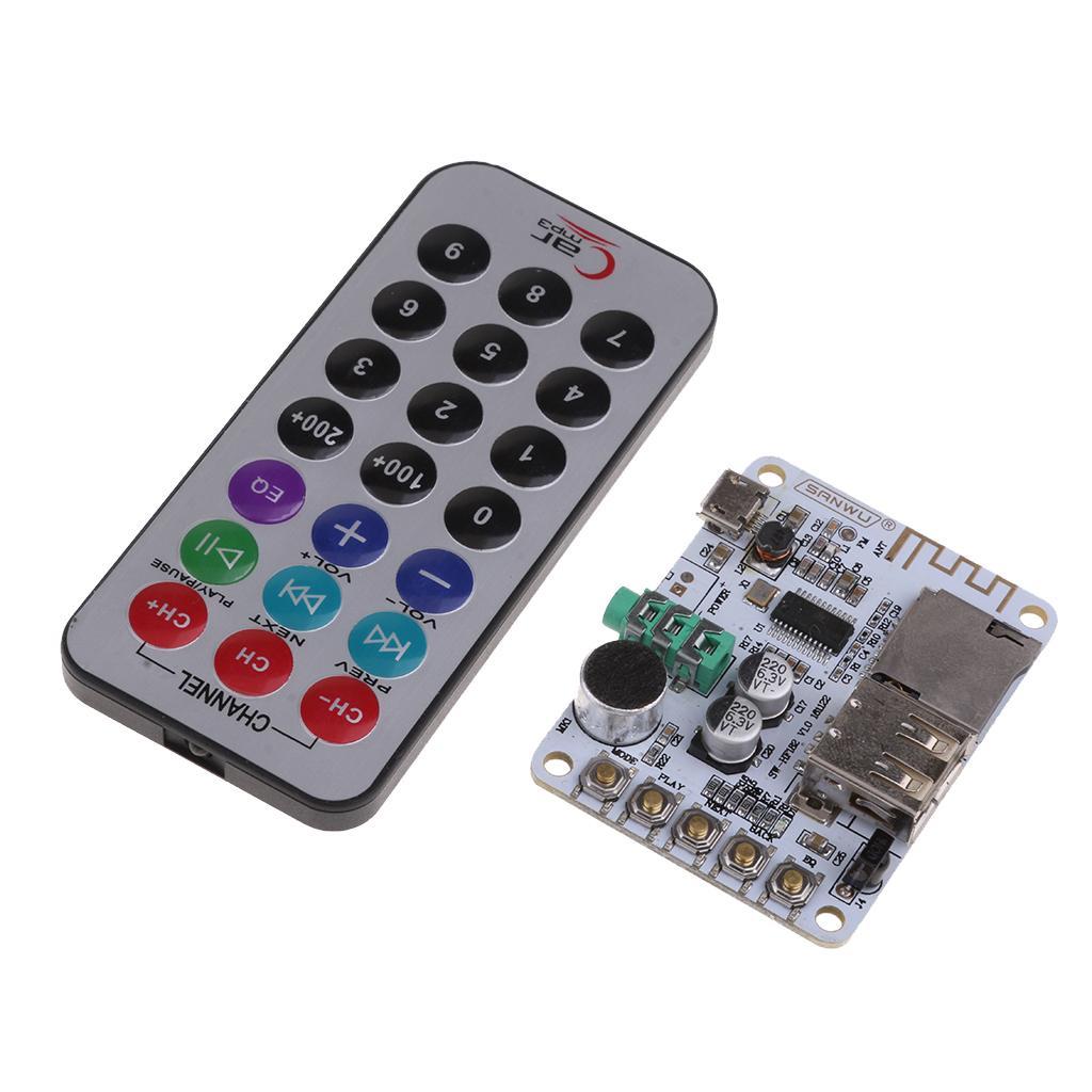 Bluetooth Audio Receiver Stereo Amplifier Board With Remote Control