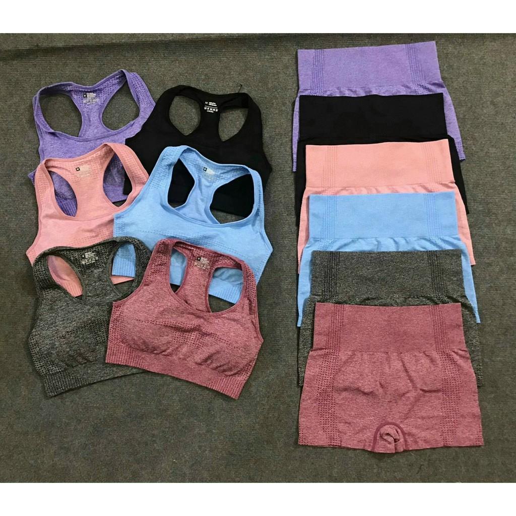 Set Tập Áo Bra Quần Đùi GYMACTIVE Tâp Gym Yoga Zumba