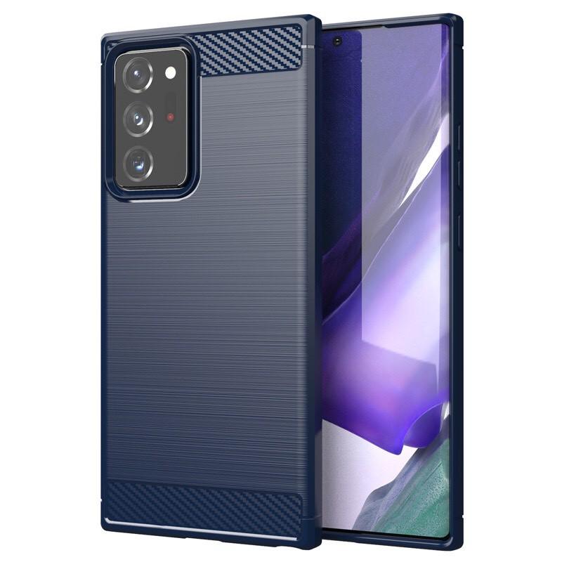 Ốp lưng dẻo Samsung Galaxy Note 20 / Note 20 Ultra vân sợi cacbon chống sốc Rugger Amor