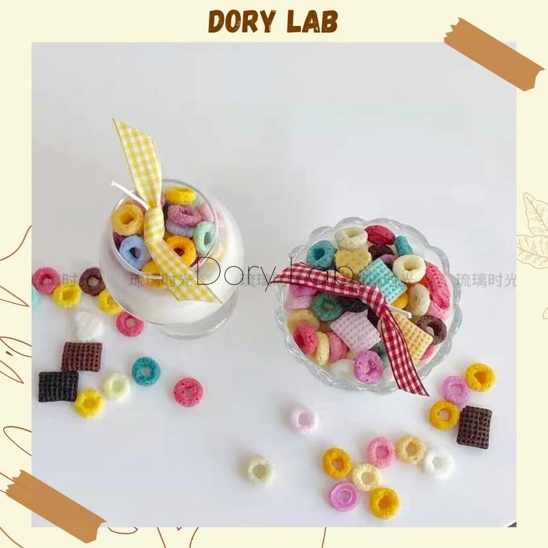 Nến Thơm Ly Kem Kẹo Vòng Màu Sắc, Phụ Kiện Trang Trí, Quà Tặng - Dory Lab