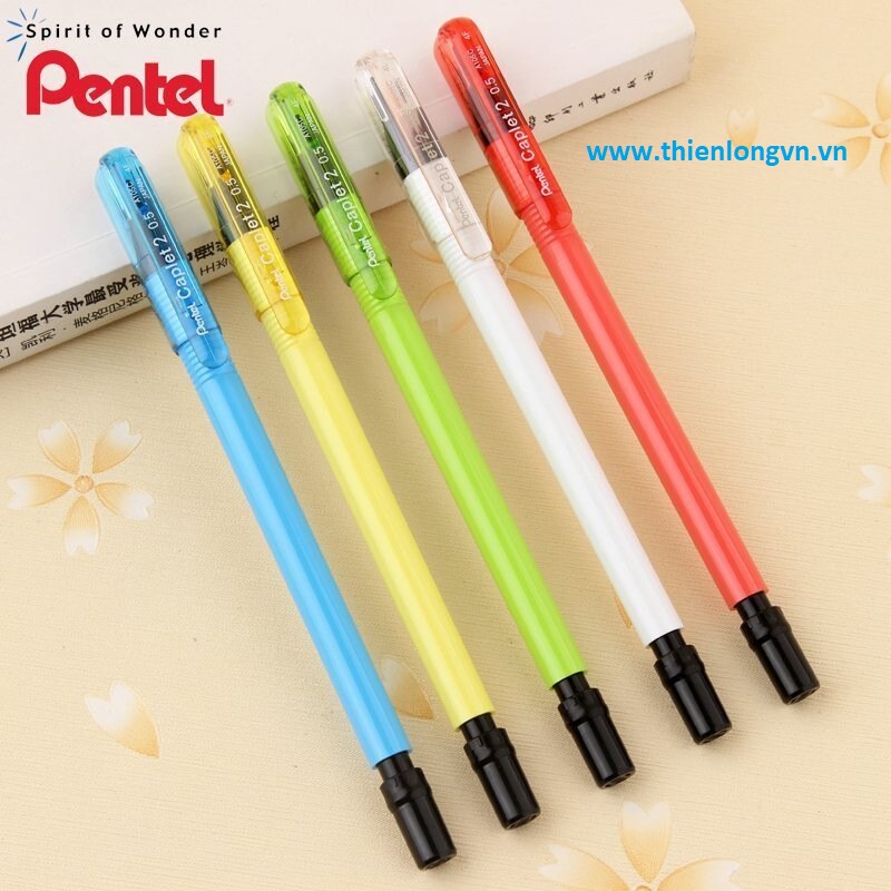 Bút chì kim Pentel A105C - thân bút màu hồng