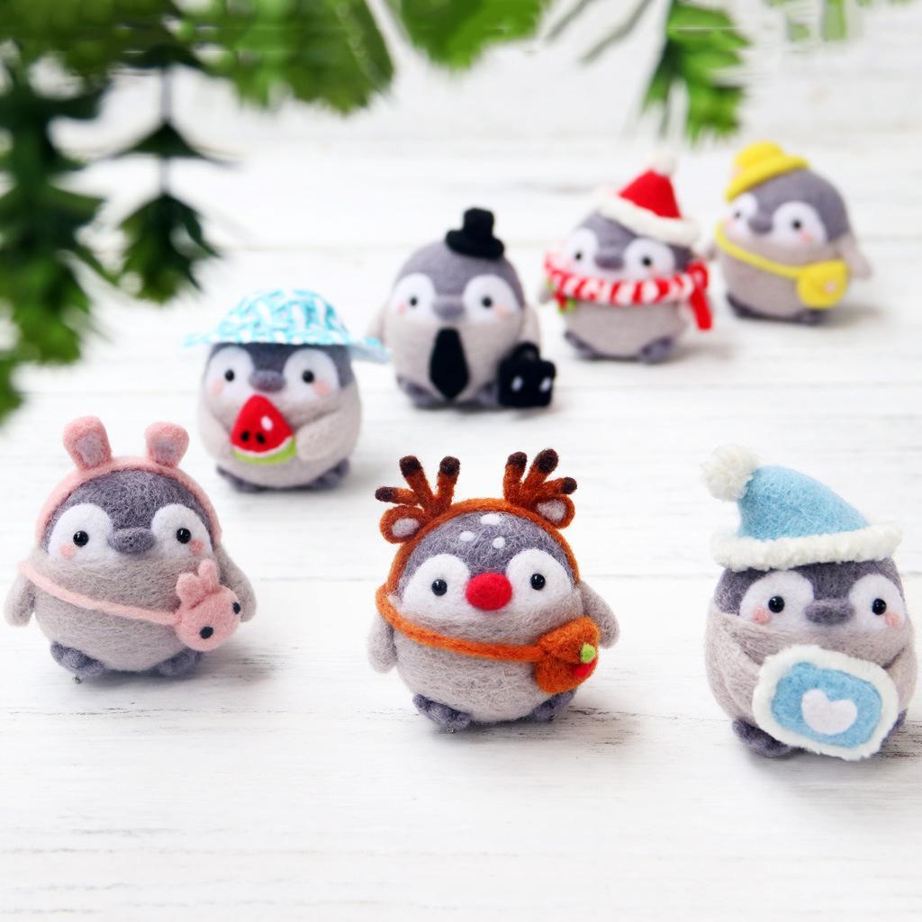 2x Penguin Needle Felting Starter Kit for Beginners with Instruction