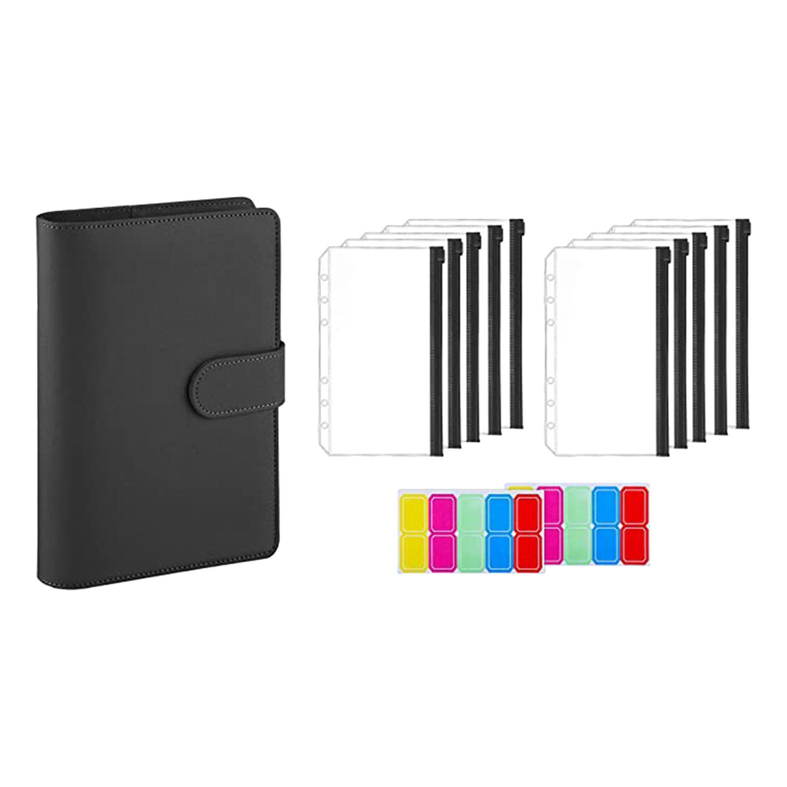 Bill Notebook Financial Organizer Personal Expense Clear Binder Envelopes Portable Finance