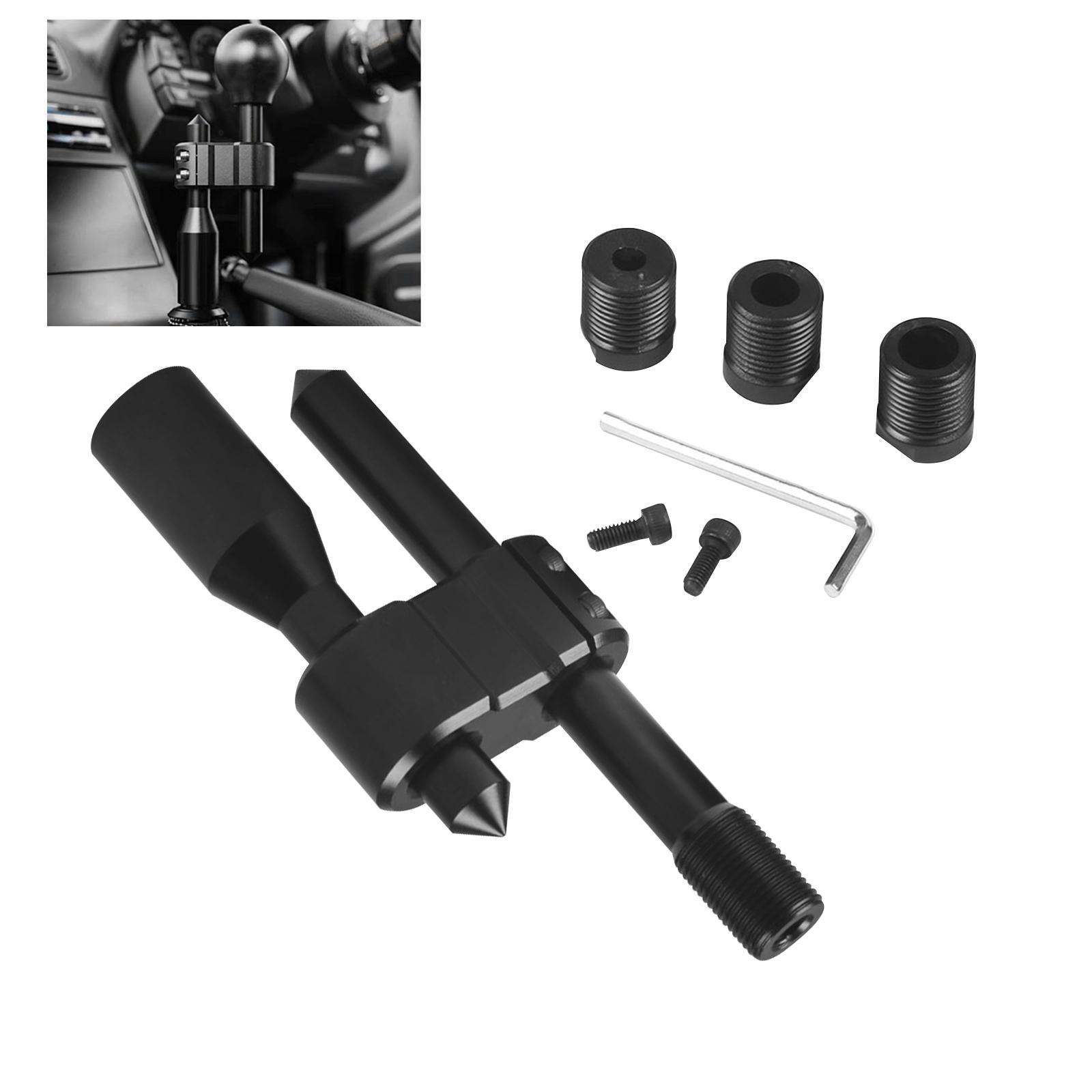 Aluminum Adjustable Shift Extender Universal Spare Part Gear Shifter Extender Kit for Most Manual Shift Knob Vehicle Cars