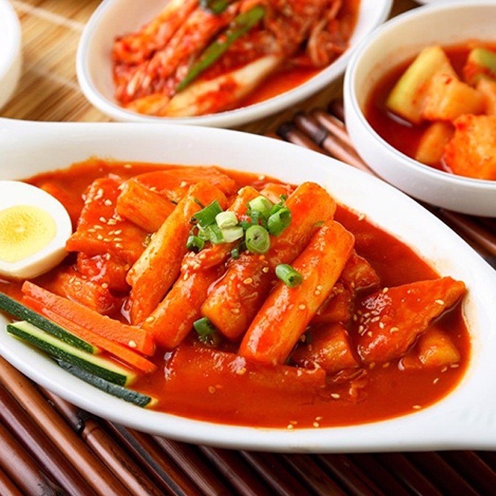 Combo Bánh Gạo TOPOKKI JongGa Cao Cấp 1Kg Và Sốt Nấu Bánh Gạo Cay Ngọt Tokbokki Beksul Gói 150g  - Nhập Khẩu Hàn Quốc