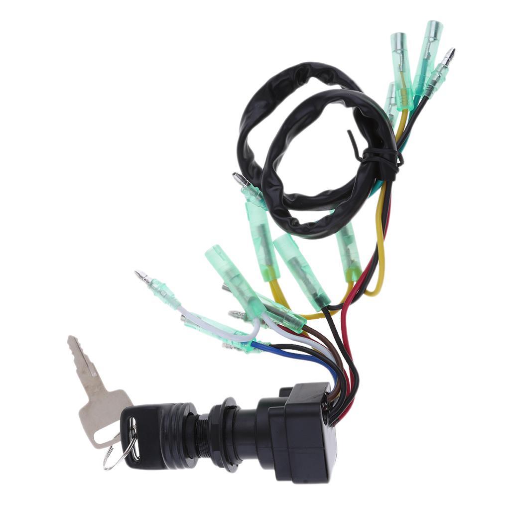 Marine Boat Outboard Motor Engine Ignition Switch Assembly with 2 Keys