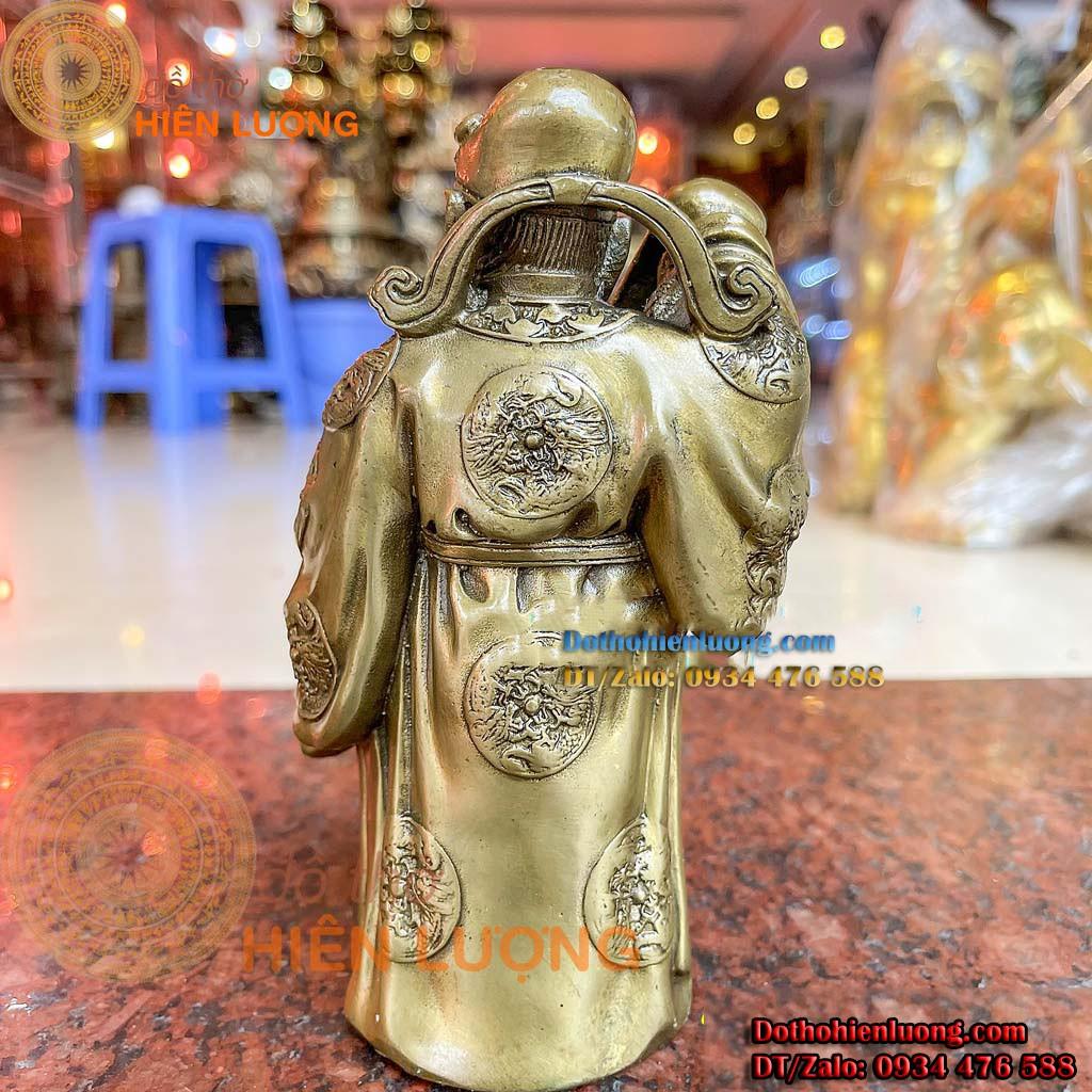 Tượng Đồng Ông Thần Tài Đứng Cầm Sớ Vạn Sự Như Ý
