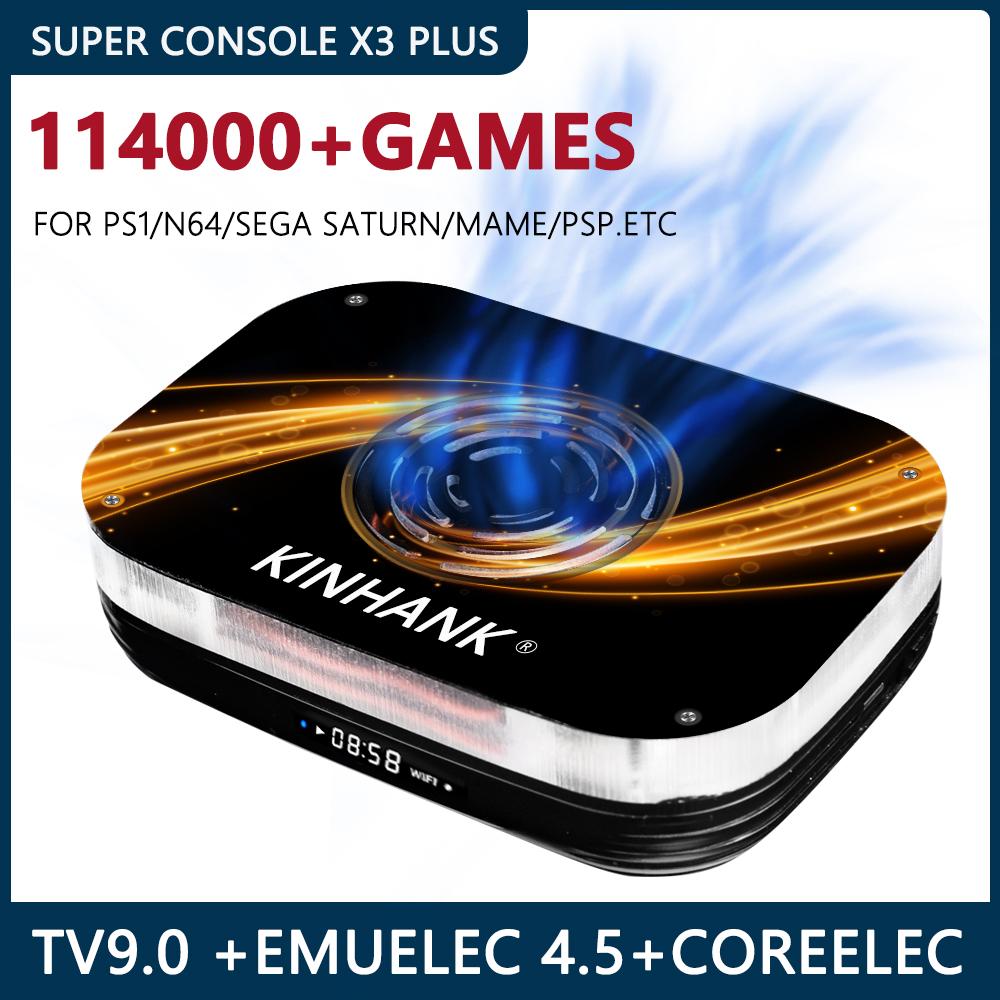 Super Console X3 Plus Trò chơi video retro với 114000 trò chơi cổ điển cho hệ thống PSP/PS1/SS/N64/DC.Three tất cả