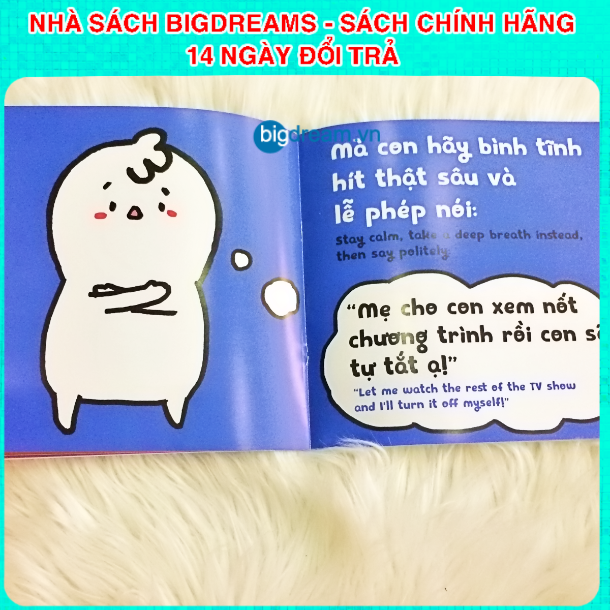 BẢN MỚI SONG NGỮ Miu Bé Nhỏ Đừng Khóc Nhè Nhé! Phần1 Ehon Kĩ Năng Sống Cho Bé 1-6 Tuổi Miu miu tự lập hiểu chuyện