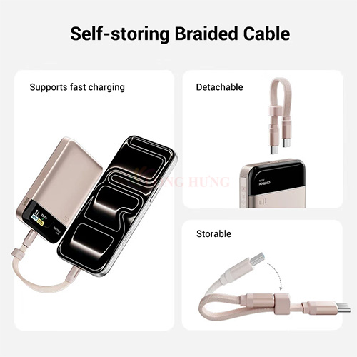 Sạc dự phòng Cuktech 10 Air Power Bank Bank Magnetic 10000mAh 55W WPB100P - Hàng chính hãng