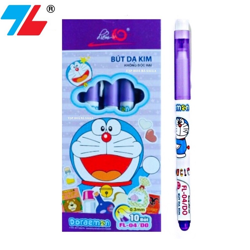 Bộ 10  Bút lông kim Thiên Long - Doraemon FL-04/DO