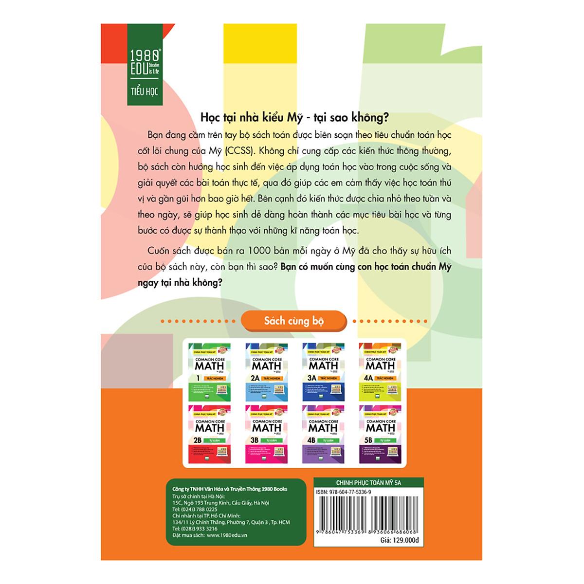 Chinh Phục Toán Mỹ - Common Core Math - Bản Quyền
