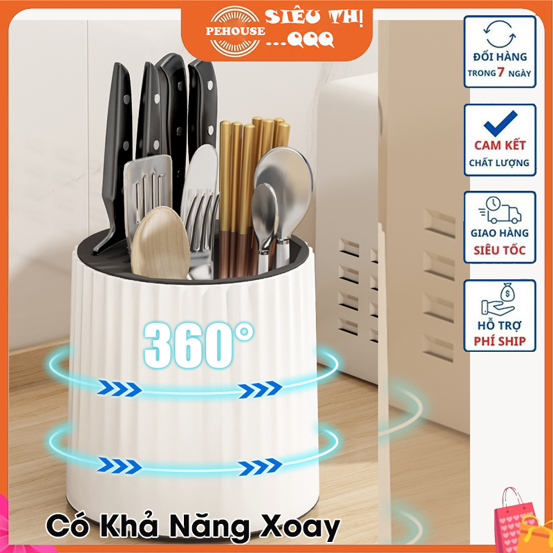 Kệ dao đũa đa năng tiện dụng PH2298 CÓ KHAY HỨNG NƯỚC