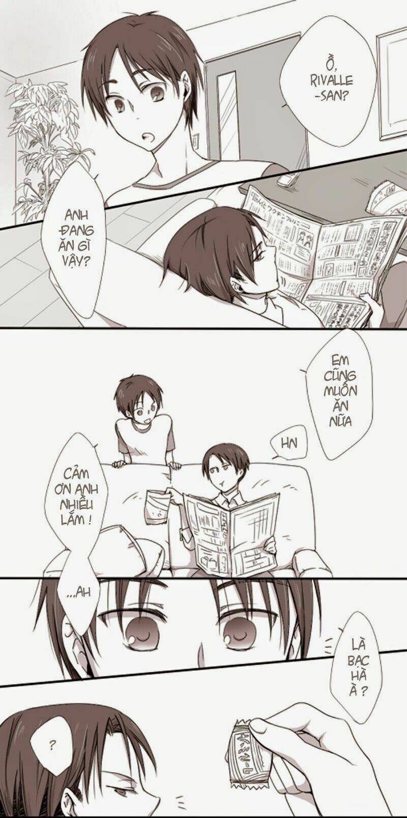 tấn công người khổng lồ - short doujinshi chapter 7 3