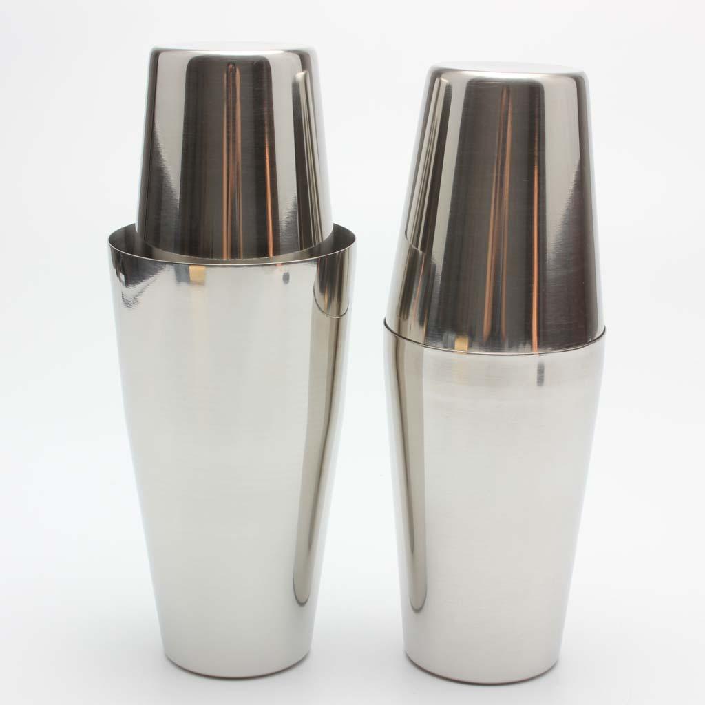 Martini BAR COCKTAIL SHAKER Stainless Steel Boston Mixing Tin Set
