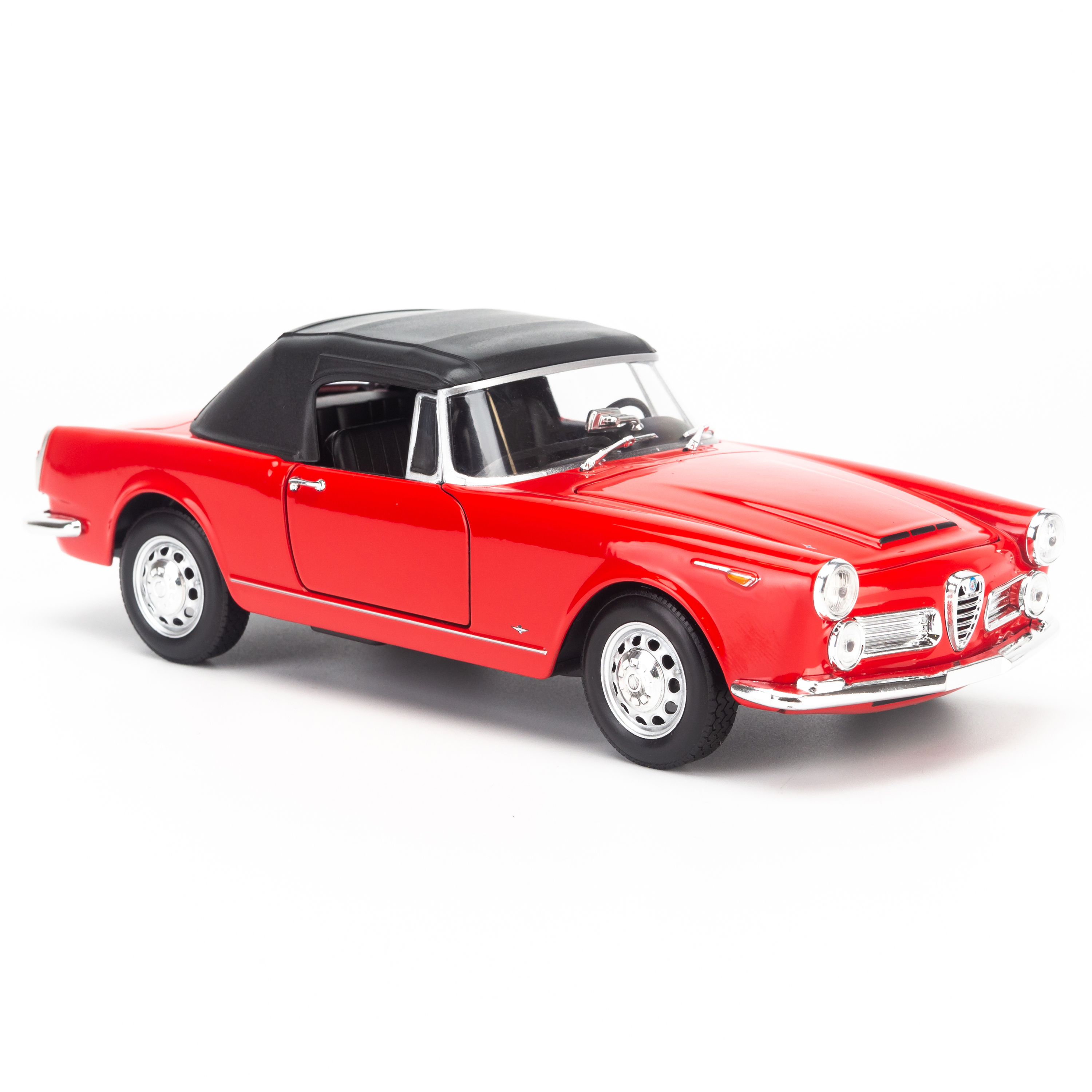 Mô hình xe Alfa Romeo Spider 2600 1960 - Soft Top 1:24 Welly Red-24003HW