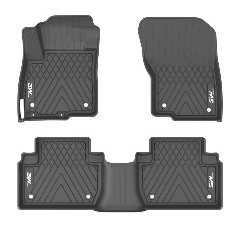 Thảm lót sàn xe ô tô Mitsubishi Outlander Sport 2012-đến nay nhãn hiệu Macsim 3W - chất liệu nhựa TPE đúc khuôn cao cấp - màu đen