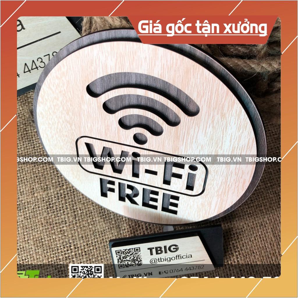 Bảng Freew wifi 2 lớp bằng gỗ cắt laser