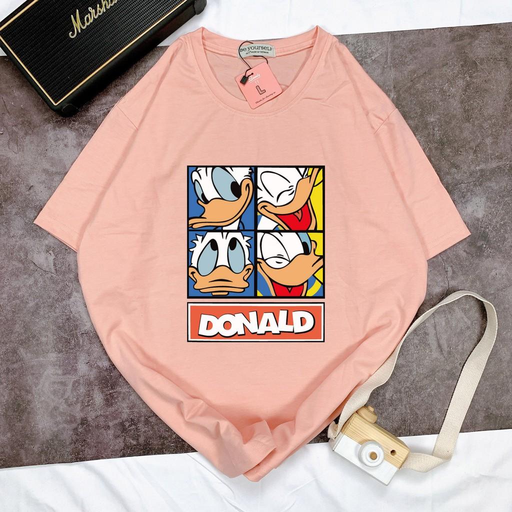 Áo thun unisex Be Yourself size M L XL - VỊT DONALD 4 KHUNG