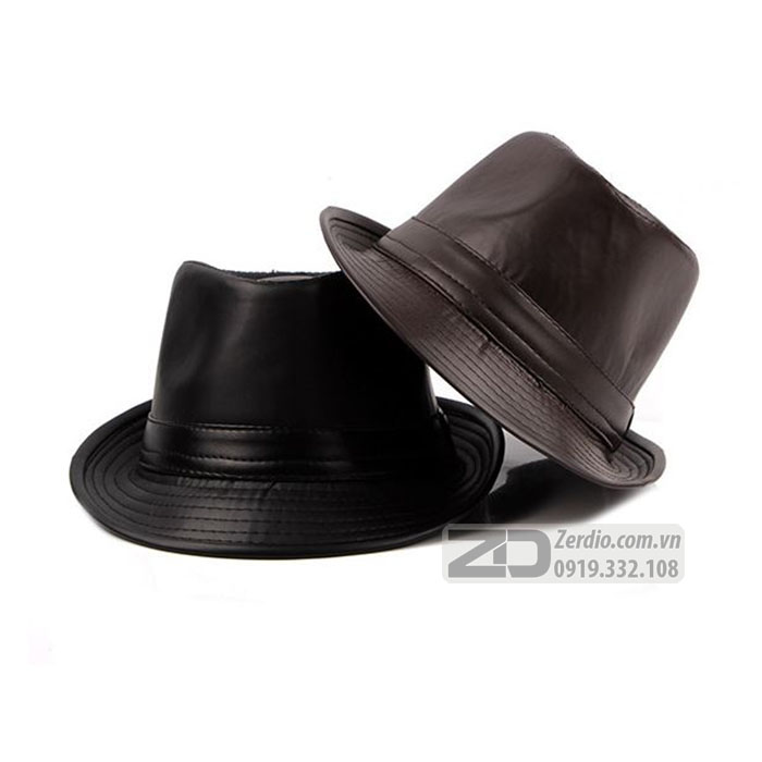 Mũ phớt, Nón cao bồi Fedora da MP013 kiểu dáng Classic cho nam và nữ