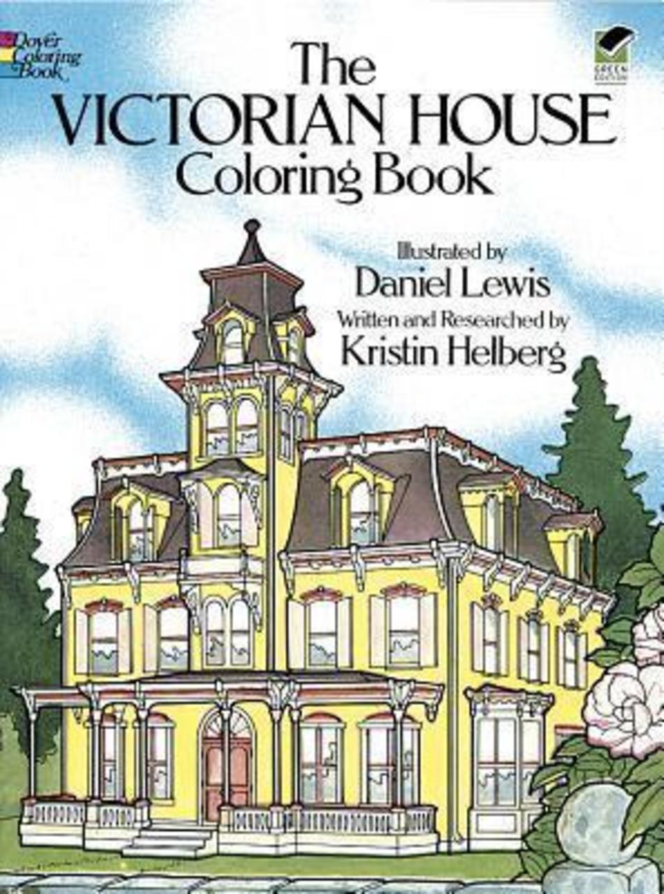 Sách - The Victorian House Colouring Book by Daniel Lewis