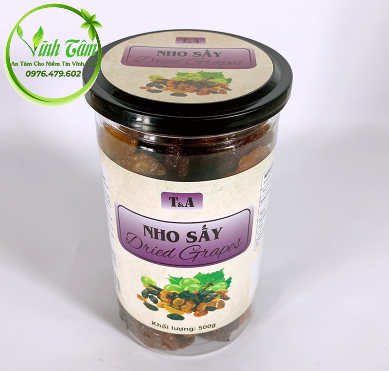 Nho Khô 3 Màu T&amp;A nhập khẩu Chile - Thơm Ngon, Vị Ngọt Tự Nhiên 500G,1KG