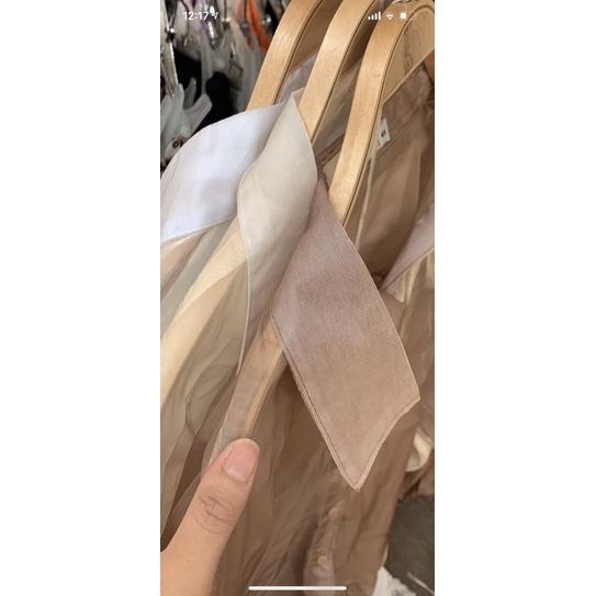 Set sơ mi crop top buộc sau siêu sang by samhyewear