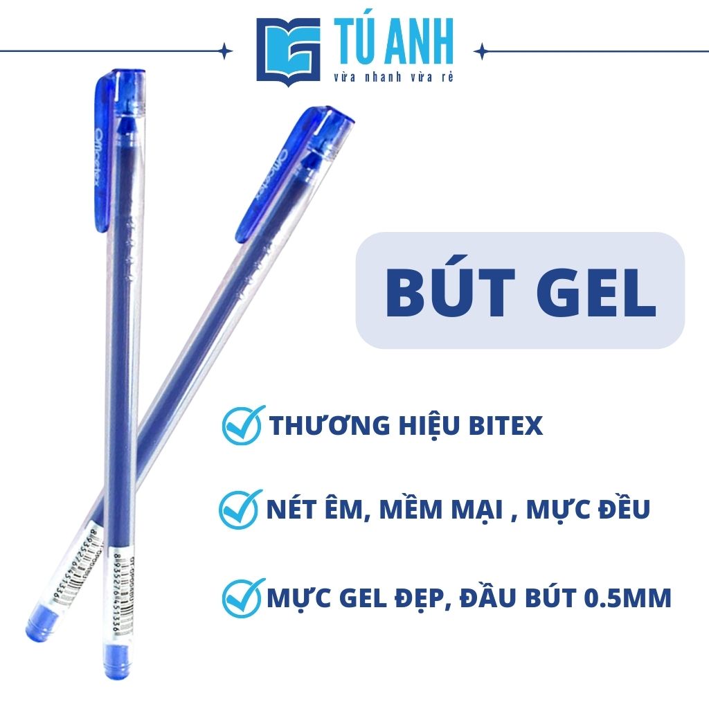 - Máy Tính Casio FX 580VN X + Bút Gel Xanh Bitex G04 0.5mm Mực Xanh
